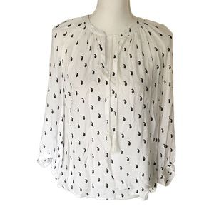 Lucky 🍀 Brand white king sleeve blouse